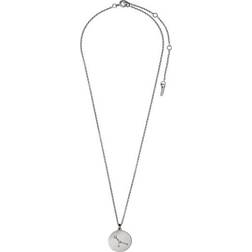 Pilgrim Cancer Necklace - Silver/Transparent