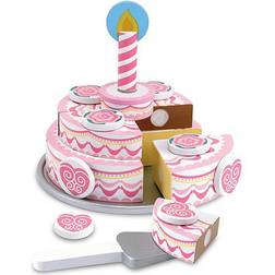 Melissa & Doug Triple Layer Party Cake Wooden Play Food