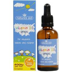 Natures Aid Vitamin D3 200iu Drops for infants & children 50ml