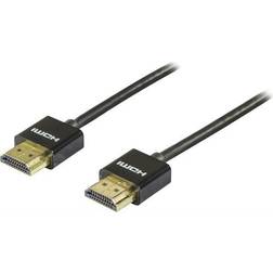 Deltaco Thin Gold HDMI - HDMI High Speed with Ethernet 0.5m