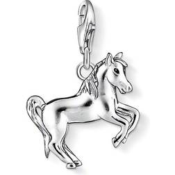 Thomas Sabo Charm Club Jumping Horse Charm Pendant - Silver/Black