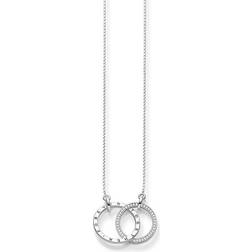 Thomas Sabo Forever Together Large Necklace - Silver/Transparent