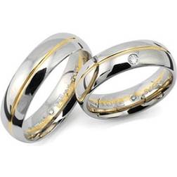 Flemming Uziel Azuro 40591 Ring - White Gold/Gold/Diamond