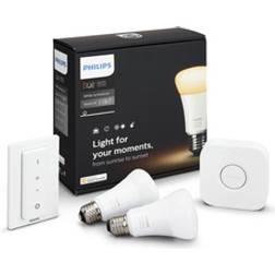 Philips Hue White Atmosphere LED Lamp 9.5W E27 2 Pack Starter Kit