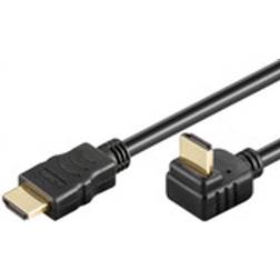 MicroConnect HDMI - HDMI High Speed with Ethernet (angled) 2m