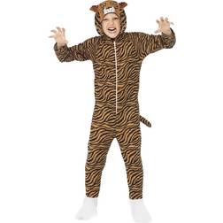 Smiffys All in One with Hood Tiger Costume