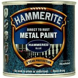 Hammerite Direct to Rust Hammered Effect Metallfärg Blå 0.25L
