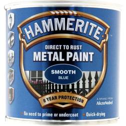 Hammerite Direct to Rust Smooth Effect Metallfärg Blå 0.25L
