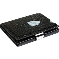 Exentri Caiman Leather Wallet - Black