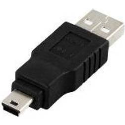 Deltaco USB A-USB Mini-B Adapter