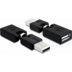 DeLock Rotation USB A-USB A 2.0 M-F Adapter