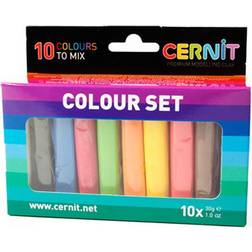 Cernit MIxed Colours Clay Set 10-pack