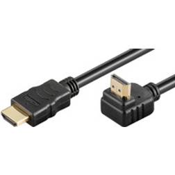 MicroConnect Gold HDMI - HDMI High Speed with Ethernet (angled) 1m