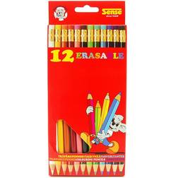Sense Erasable Color Pencils 12-pack
