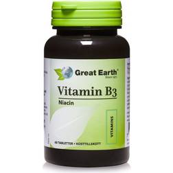 Great Earth Vitamin B3 Niacin 60 st