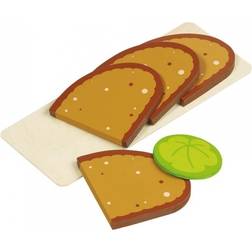 Goki Sliced Bread, 4 Slices, 1 Lettuce Leaf