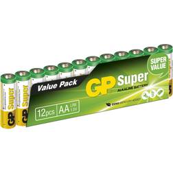 GP Batteries 15A AA LR6 Super 12-pack
