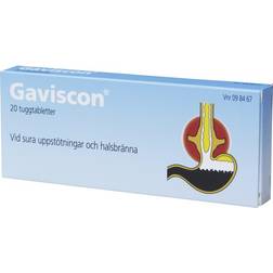Gaviscon 20 st Tuggtabletter