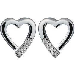 Freemans Hot Diamonds Remember Me Earrings - Silver/Diamond