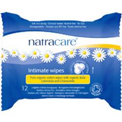 Natracare Organic Cotton Intimate Wipes 12-pack