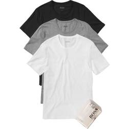 HUGO BOSS Regular-Fit Cotton T-shirts 3-pack - White/Grey/Black