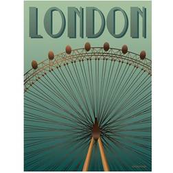 Vissevasse London Eye Poster 30x40cm