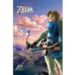 EuroPosters Poster Zelda Breath of the Wild Hyrule Scene Landscape V31859 61x91.5cm