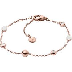 Skagen Sea Glass Bracelet - Rose Gold/White