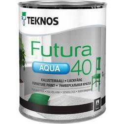 Teknos Futura Aqua 40 Träfärg Vit 2.7L