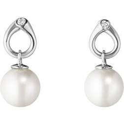 Georg Jensen Magic Earrings - White Gold/Pearl/Diamond