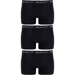Gant Stretch Cotton Trunks 3-pack - Black