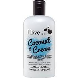 I love... Coconut & Cream Bubble Bath & Shower Crème 500ml