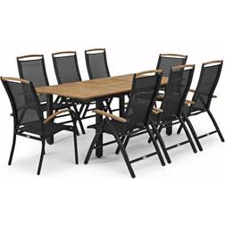 Hillerstorp Nydala 200x96 table incl.8 chairs Matgrupp, 1 Bord inkl. 8 Stolar