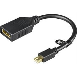 Deltaco Mini DisplayPort - DisplayPort Adapter M-F 0.2m