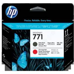 HP 771 Printhead (Matte Black/Red)