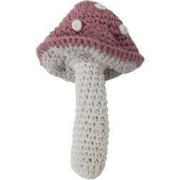Sebra Mushroom Crochet Rattle
