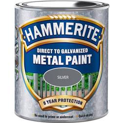Hammerite Direct to Galvanised Metallfärg Silver 0.75L