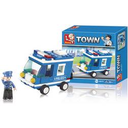 Sluban Byggblock Town Serie Police Van