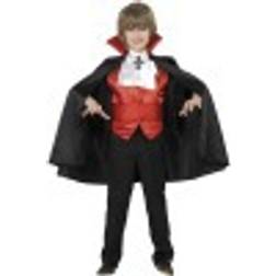 Smiffys Dracula Boy Costume Red & Black