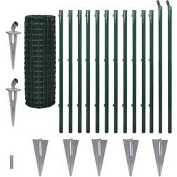 vidaXL Set Spike Euro Fence 120cmx25m