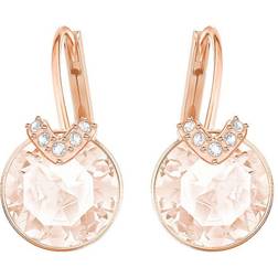 Swarovski Bella V Drop Earrings - Rose Gold/Pink/Transparent