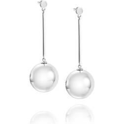 Efva Attling Balls Long Silver Earrings (12-100-01200-0000)