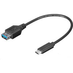 MicroConnect USB C - USB A Adapter M-F 0.2m