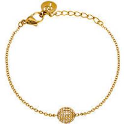 Edblad Snowball Bracelet - Gold/Transparent
