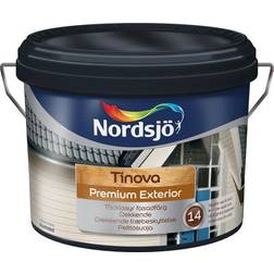 Nordsjö Tinova Premium Exterior + Träfasadsfärg Vit 1L