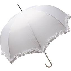 Susino Scallop Frilled Wedding Umbrella White (3599)