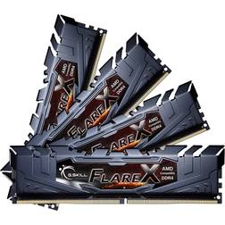G.Skill Flare X Black DDR4 2400MHz 8x16GB for AMD (F4-2400C15Q2-128GFX)