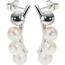 Morellato Lunae Earrings - Silver/White/Pearl