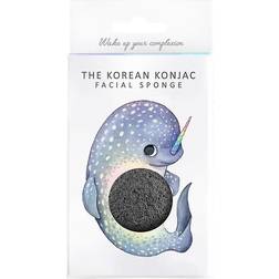The Konjac Sponge Co. Mythical Narwhal with Bamboo Charcoal Sponge