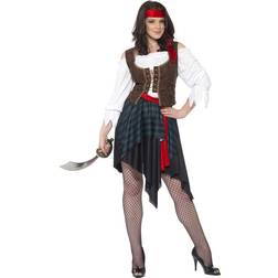Smiffys Pirate Lady Costume Brown